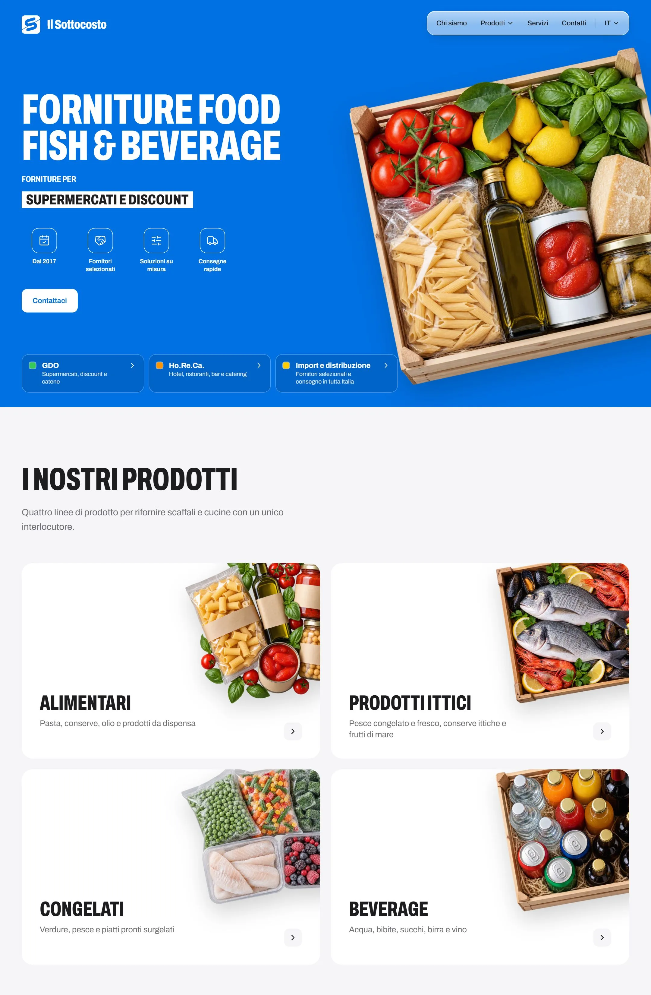 Schermata del sito Il Sottocosto